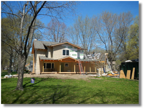 71st Terrace Residence
-progress view of front elevation