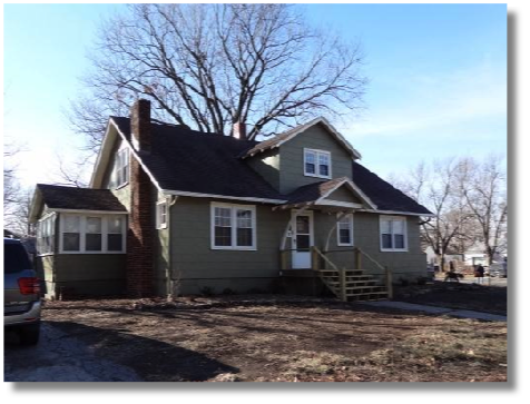 Gardner, KS Residence
-before view of front elevation