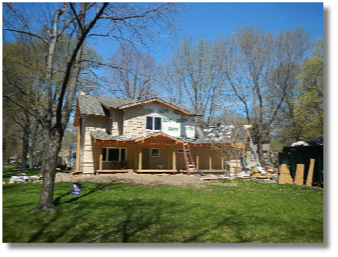 71st Terrace Residence
-progress view of front elevation